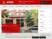 Tablet Screenshot of adosgestioninmobiliaria.com